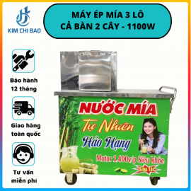Máy ép mía 3 lô cả bàn 1 cây moto Toàn Phát - 1100W