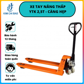 Xe nâng tay thấp YTK 2,5T - Càng hẹp - Không cân