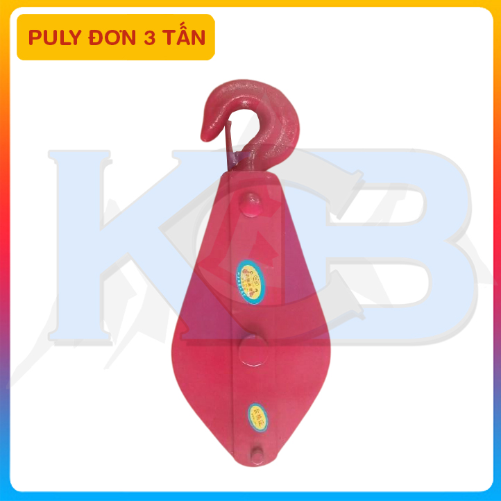 Ròng rọc puly đơn 3 tấn - Phân phối puly giá tốt