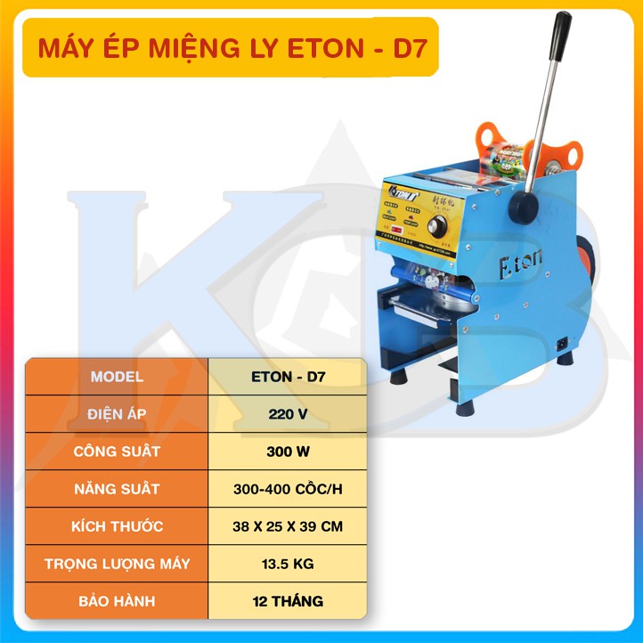 Máy ép miệng ly Eton D7 giá rẻ