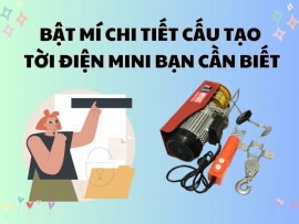 Bật Mí Chi Tiết Cấu Tạo Tời Điện Mini Bạn Cần Biết