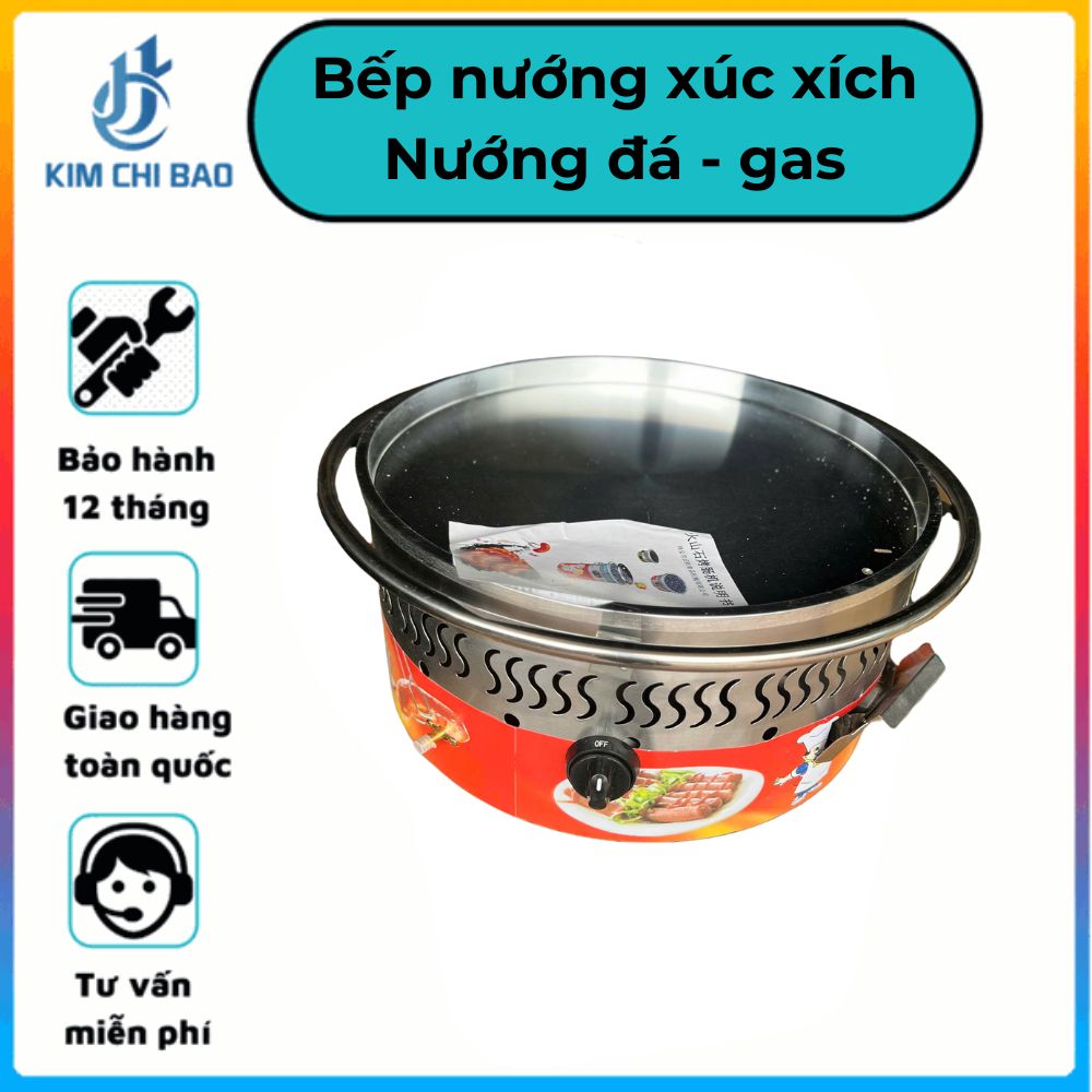 Bếp nướng đá xúc xích, lạp xưởng - Gas
