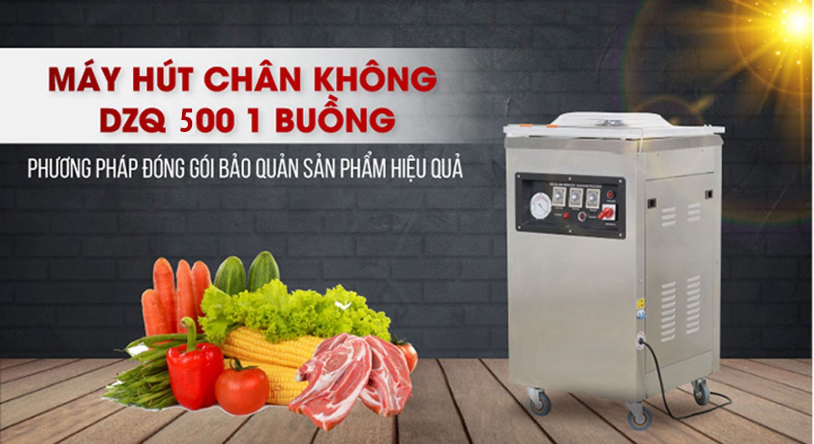 Máy hút chân không DZQ500 1 buồng