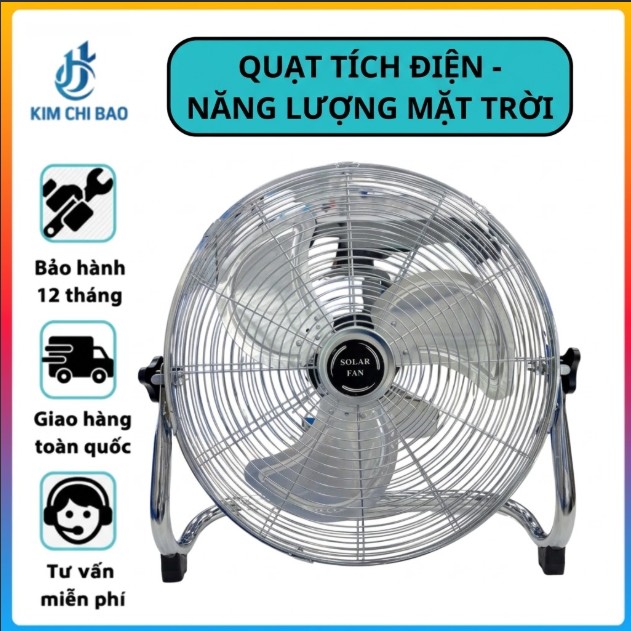 Quạt Tích Điện - Năng Lượng Mặt Trời