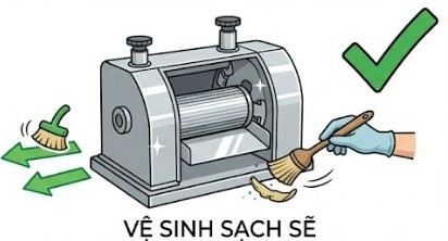 Vệ sinh máy thường xuyên