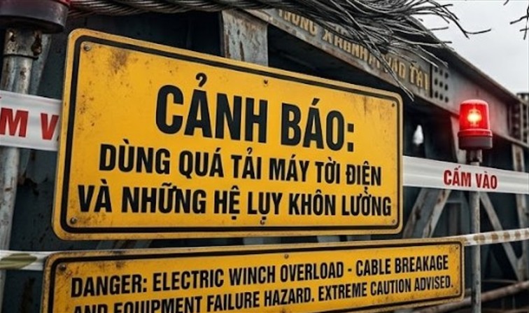Cảnh Báo: Dùng Quá Tải Máy Tời Điện Và Những Hệ Lụy Khôn Lường