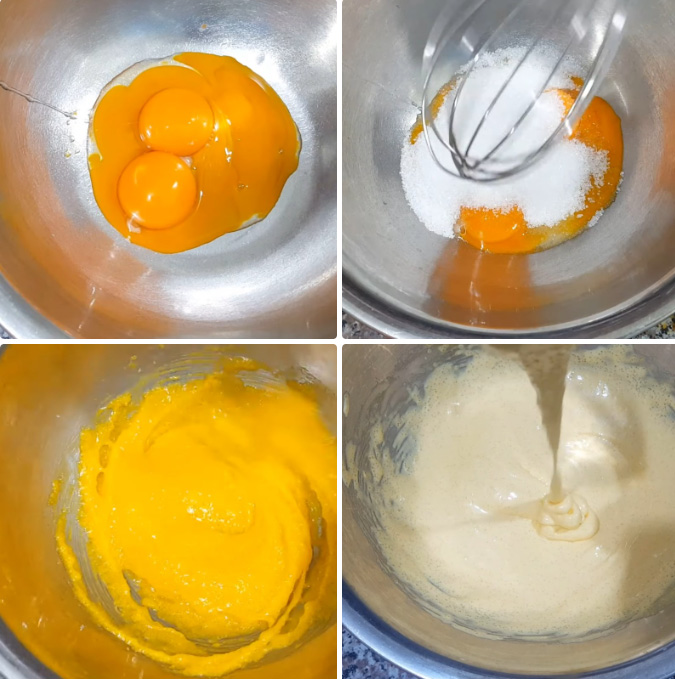 Đánh hỗn hợp trứng đường