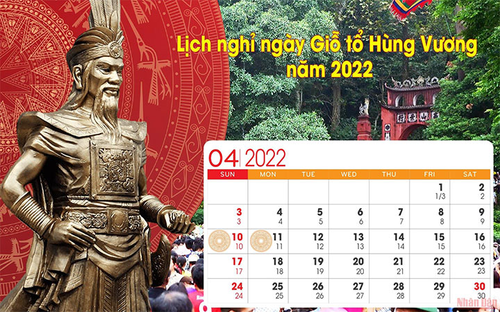 Lịch giỗ tổ Hùng Vương 2022