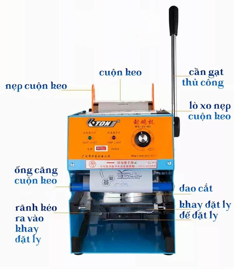 Thông số kỹ thuật máy ép ly Eton ET-W2 1000ml