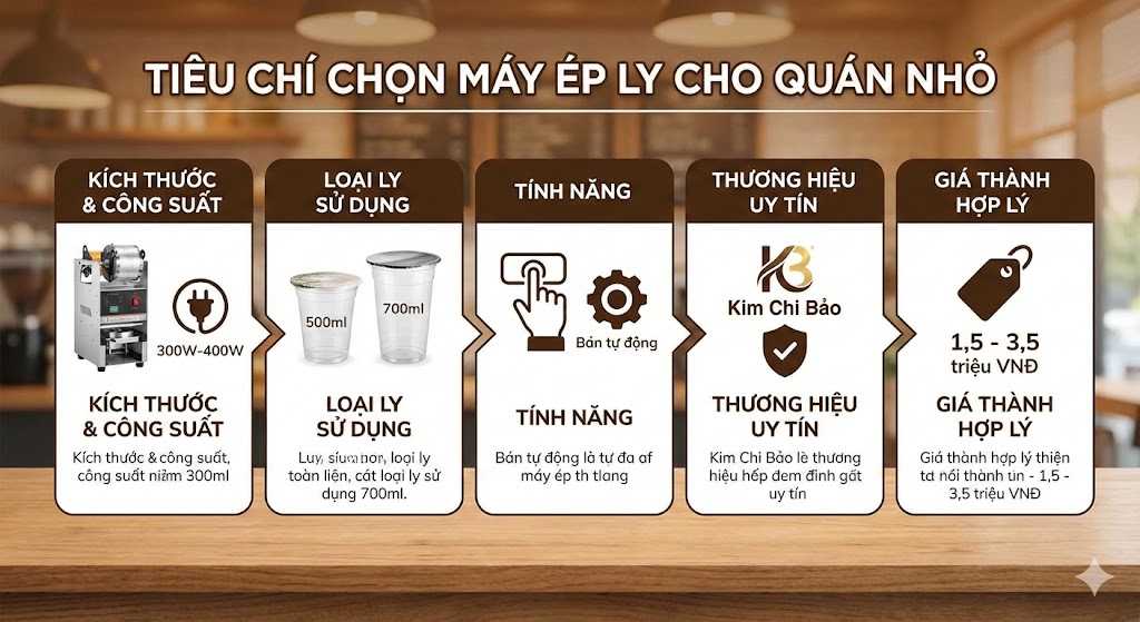 máy ép miệng ly dùng cho quán trà sữa