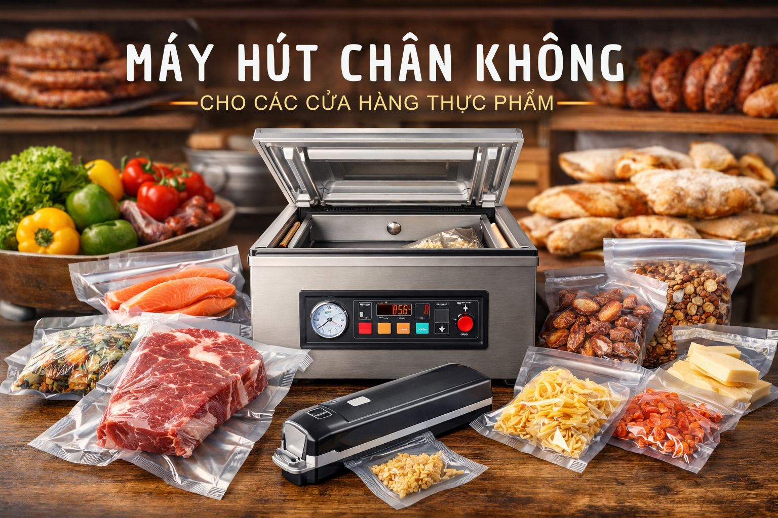 Máy Hút Chân Không Cho Các Cửa Hàng Thực Phẩm: Giải Pháp Bảo Quản Hiệu Quả