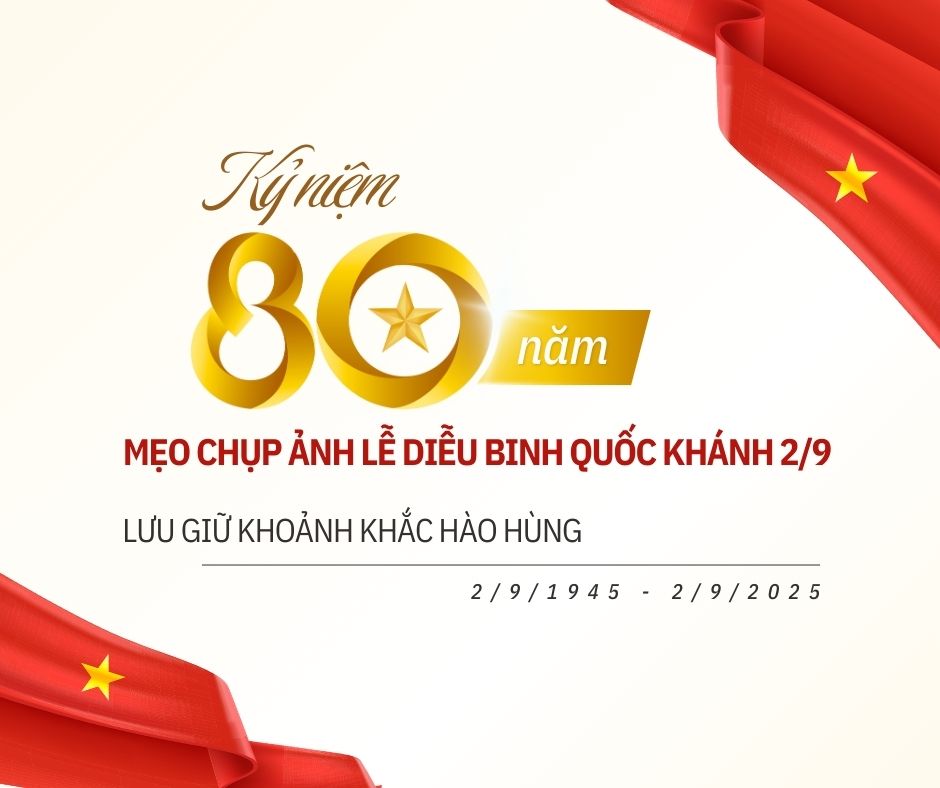 Mẹo chụp ảnh lễ diễu binh Quốc khánh 2/9: Lưu giữ khoảnh khắc hào hùng