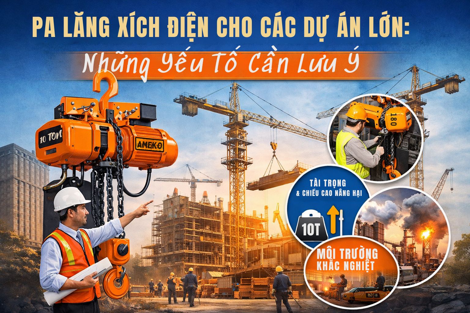 Pa Lăng Xích Điện Cho Các Dự Án Lớn: Những Yếu Tố Cần Lưu Ý