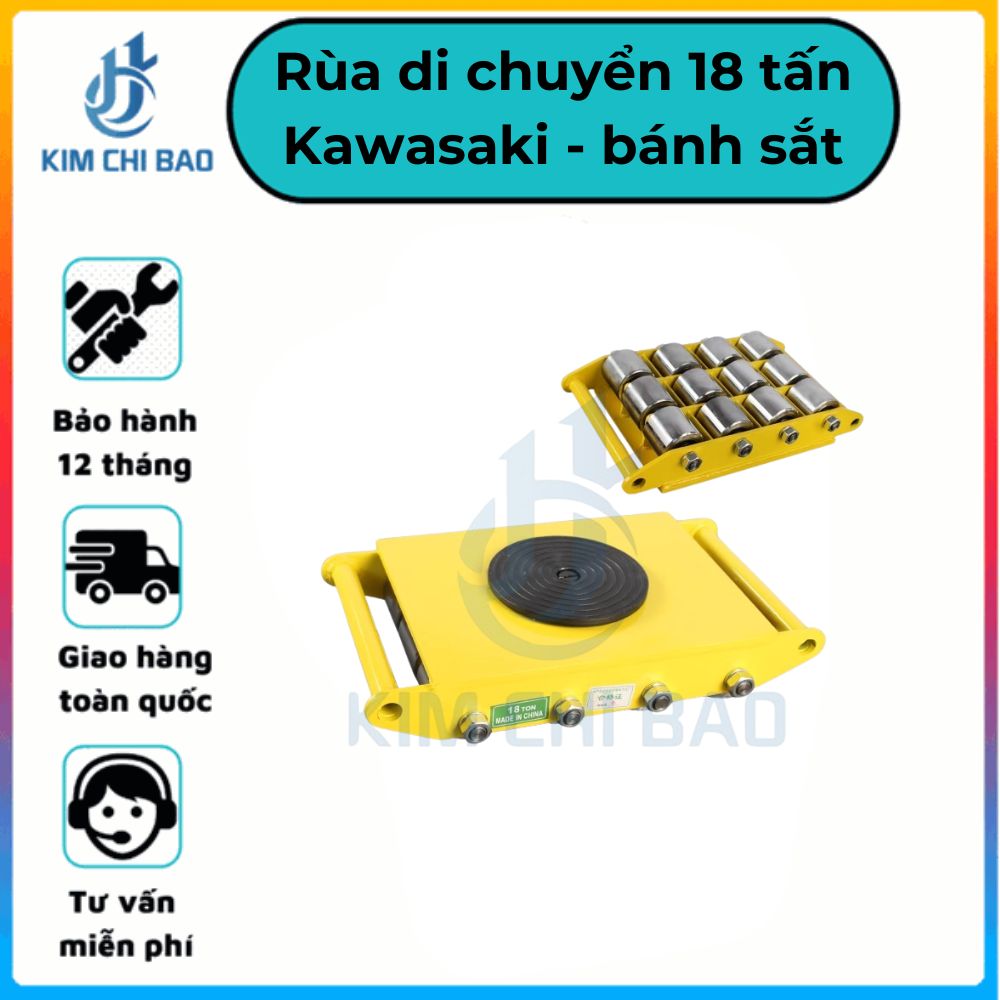 Rùa di chuyển kawasaki 18 tấn bánh sắt