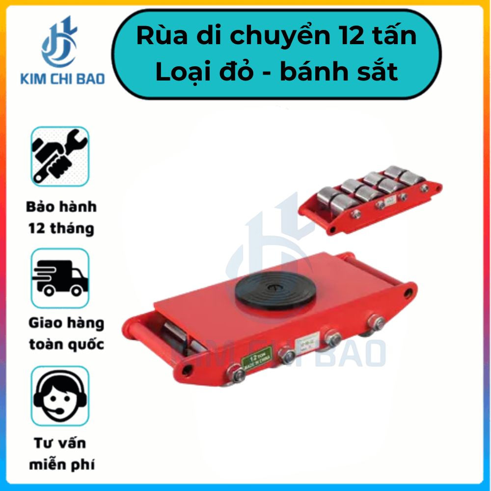 Rùa di chuyển 12 tấn bánh sắt