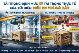 Tải Trọng Định Mức Vs Tải Trọng Thực Tế Của Tời Điện: Hiểu Sai Trả Giá Đắt!