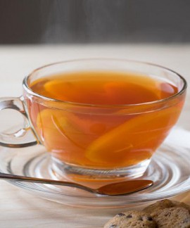 Cách pha trà đào nóng thơm ngon trong ngày lạnh