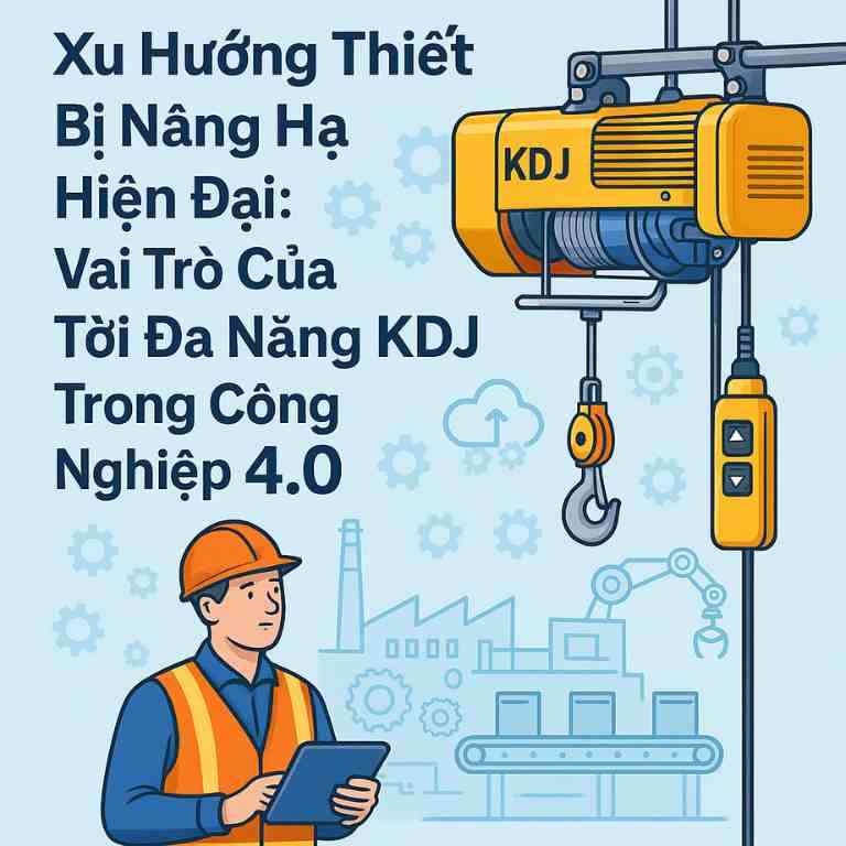 Xu Hướng Thiết Bị Nâng Hạ Hiện Đại: Vai Trò Của Tời Đa Năng KDJ Trong Công Nghiệp 4.0